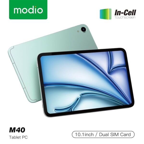 Modio M40 Android 5G Tablet, 10.1-inch HD Display, 12GB RAM, 512GB Storage, 8000mAh Battery, Dual SIM